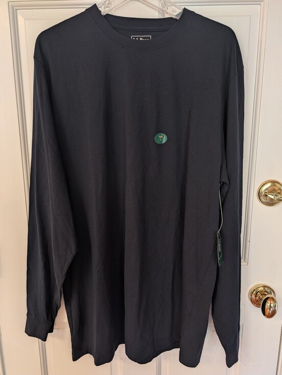 L.L. Bean Other - NWT L.L. Bean Men's L Tall Navy Long Sleeve Traditional Fit Cotton Crew Neck Tee